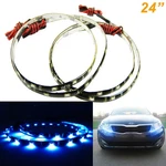 8000K Blue 30-SMD Led 24" Side Shine Glow Strips Drl Parking Lights For All Car. Fixed Price $7.68.
