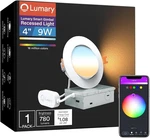 Lumary Smart Gimbal Recessed Lighting 4 Inch, 355 +20 Adjustable Rgbww Wifi Cei. Fixed Price $29.90.