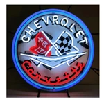 Neonetics 5CORBL Corvette Flags Sign With Blue Outer Ring. Fixed Price $482.99.