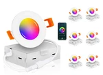 Cloudy Bay Smart Wifi Led Recessed Lights 3 Inch Rgbcw 6 Pack. Fixed Price $154.99.