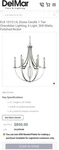 Dione 6 25" Polished Nickel Chandelier By Elk Lighting Corporation. Fixed Price $549.99.