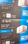 Ge Cync Smart Bundle: 9.5 Watt Light Bulb + Plug, Full Color-tunable White. Fixed Price $14.99.