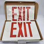 Red Led Exit Sign Exr El, Ni-cad Battery Dual Voltage Lithonia Contractor Select. Fixed Price $15.25.