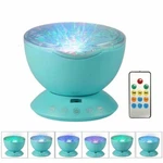Ytom 7 Color Remote Control Ocean Wave Projector Night Light With Built-in Mini. Fixed Price $25.99.