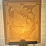 Porcelain Garden Lithophane Night Light Tranquility Leaves New Box Read Info. Fixed Price $19.99.