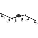 Ascher 6-LIGHT Led Track Lighting Kit, Flexibly Rotatable Light, Black. Fixed Price $60.99.