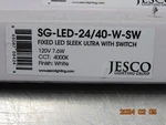Jesco Lighting SG-LED-24/40-W-SW 23" Adjustable Under Cabinet. Fixed Price $65.00.