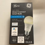 New - Ge Soft White Direct Connect Dimmable Smart Wifi Led Bulb A19. Fixed Price $9.98.