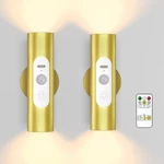 Wobsion Motion Sensor Wall Light With Remote Control, Rechargeable Wireless W.... Fixed Price $42.28.