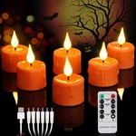 6 Pack Solar Candle Light Flameless Tea Lamp For Weddings Halloween Christmas. Fixed Price $21.01.