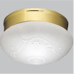 Progress Lighting P3756-10 White Ceiling Fixture W/ Brass Trim 1/4" Nos. Fixed Price $11.00.