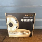 Pautix Cob Led Strip Light Kit 2700K 16.4FT Remote Control Dimmable Indoor. Fixed Price $30.00.