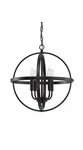 Capital Lighting 317541 17"W Taper Candle Pendant - Black. Fixed Price $242.10.
