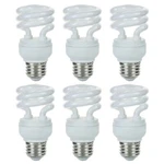 Pack Mini Spiral Light Bulb 4100K Helical Compact Fluorescent, 9W, 500LM E26. Fixed Price $32.76.