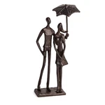 Danya Loving Couple Under Umbrella Bronze Sculpture - Modern And Elegant De.... Fixed Price $94.38.
