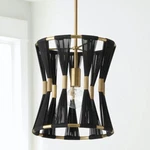 Capital Lighting Bianca Pendant - Black Rope And Patinaed Brass. Fixed Price $289.00.