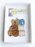 Switchables Stained Glass Night Light Cover Bear Baby Block Suncatcher Ornament. Fixed Price $9.35.