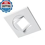 Nicor Lighting 4 Inch White Square Multi-adjustable Recessed Led Downlight. Fixed Price $62.39.