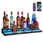 Klearbloom Lighted Liquor Bottle Display Shelf 2-PACK, Rgb 3-TIER Bar W.... Fixed Price $152.88.