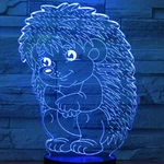 3D Led Hedgehog Optical Illusion Sensor Night Light With Smart Touch & Usb Cable. Fixed Price $14.95.