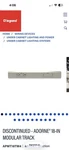 Legrand Adorne APMT18TM4 Modular Track 18-IN Beige Matte Tamper Resistant Outlet. Fixed Price $30.00.