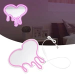 Neon Heart Led Night Light Pink Usb Wall Mountable For Bedroom Living. Fixed Price $19.99.
