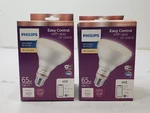 Philips Led 65-WATT Dimmable Smart Wi-fi Wiz Wireless Soft White Lot 2. Fixed Price $9.00.