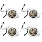 White Porcelain Light Sockets 4 Pack 660W 660V E26 E27 Bulb Holder Pre-wired 6". Fixed Price $16.99.