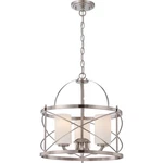 Nuvo Ginger Light Pendant W/ Etched Opal Glass, Brushed Nickel 60-5333. Fixed Price $357.60.