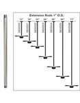 Black Kichler 360006 72" Down Rod For 15 Ft Ceilings Pole 72INCH. Fixed Price $31.50.