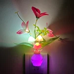 Plug-in Night Light With Auto Sensor, Rgb Led Mushroom Wall Ba. Fixed Price $15.95.