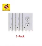 6 Pack Outlet Cover Built-in Led Night Light Bulbs Wall Plate Round Receptacle. Fixed Price $23.99.