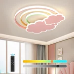 Dimmable Led Pink Cloud Ceiling Light With Remote For Kids' Rooms. Fixed Price $179.99.