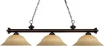 Z-lite 200-3BRZ-GM16 Riviera Light Billiard. Fixed Price $229.95.