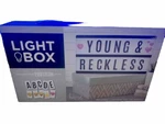 Sealed New Light Box View Decorative Word, White-plastic Material. Fixed Price $18.00.