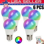 Pcs 16 Color Changing Light Remote Control Dimmable Rgb Led Bulbs E27 E26. Fixed Price $18.98.