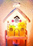 Gingerbread House - Christmas Winter Night Light On Off Switch W/ Bulb. Fixed Price $60.34.