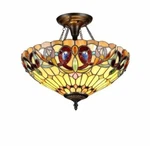 Chloe CH33353VR16-UF2 Tiffany-style Victorian Light Semi-flush Ceiling Fixture. Fixed Price $204.22.
