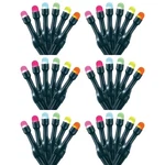 Home Heritage 33' Wrapped Dome Holiday Lights, Control, 100 Rgb Leds, 6 Pack. Fixed Price $468.99.
