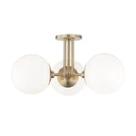 Mitzi H105603-AGB Stella Light Semi Flush 10.5 Inches Tall And 18.25 Inch.... Fixed Price $474.35.