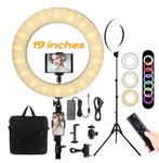 Ring W/ Remote Controller, Morpilot 19 Inch Led Selfie Lights, Colors. Fixed Price $95.00.