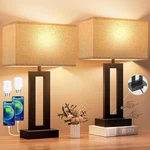 Bedroom Lamps For Night Stands - Touch Control, 3 Way Dimmable, Usb C+a Charging. Fixed Price $78.43.