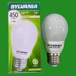 1X 9W (=40W) Sylvania Cfl Globe Light Bulb Low Energy Power Saving Es E27 Lamp. Fixed Price $12.05.