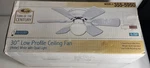 Turn The Century 30 Low Profile White/oak 6-BLADE Ceiling Fan + Opal Light. Fixed Price $69.95.