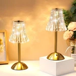 2 Pcs Cordless Table Lamp Rechargeable Dimmable Rose Gold Desk Light. Fixed Price $54.76.