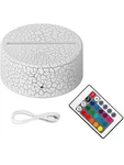 3D Night Led Light Lamp Base Remote Control Usb Cable. Fixed Price $13.00.