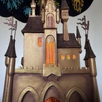 Disneyland 50TH Anniversary Fantasy The Sky Stained Glass Tiffany Lamp. Fixed Price $949.00.