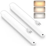 Myplus Under Cabinet Led Lights, Hand Wave Sensor, 5 Color, Dimmable, 16-INCH. Fixed Price $60.49.