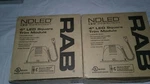 Lot Of 2 Rab Lighting 4" Downlights NDLED4SD-50Y-W-W White Cone/ring. Fixed Price $199.99.