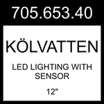 Ikea Lvatten Led Lighting With Sensor White/battery Operated 12" 705.653.40. Fixed Price $41.99.